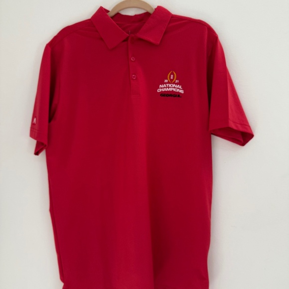 Men’s UGA 2021 National Champions Polo, Antigua, Size M - Picture 1 of 4